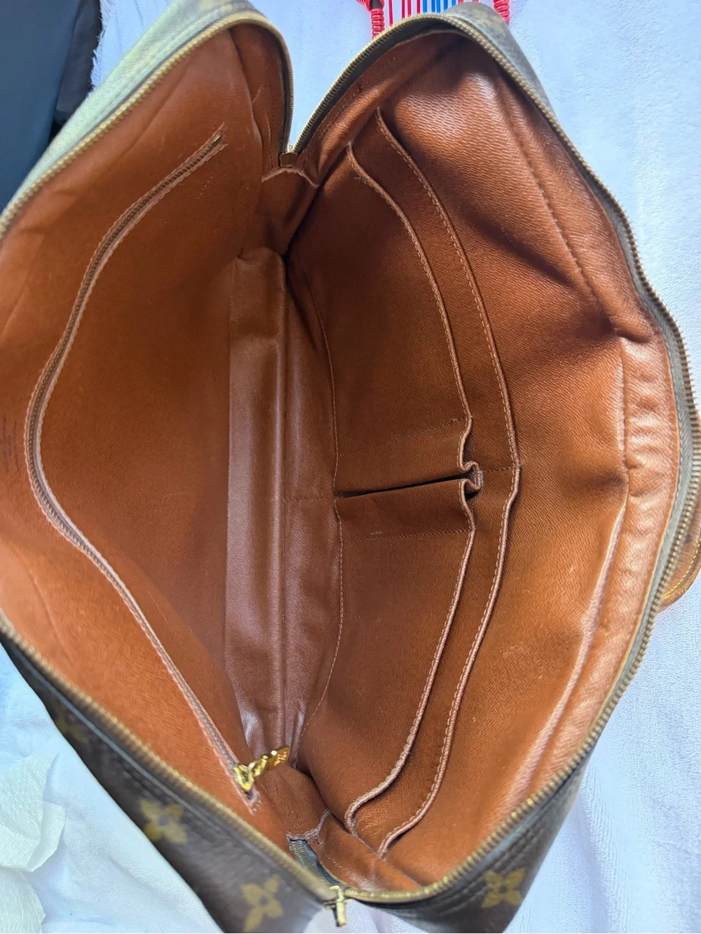 💓 Louis Vuitton Monogram Porte Documents briefcase /Tan Weekender